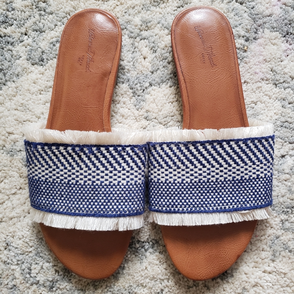 NEW Universal Thread Raffia Woven Slipper Sandals size 7